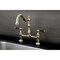 Kingston Brass KS1172PKL Duchess Bridge Kitchen Faucet, Polished Brass KS1172PKL - alternate 3